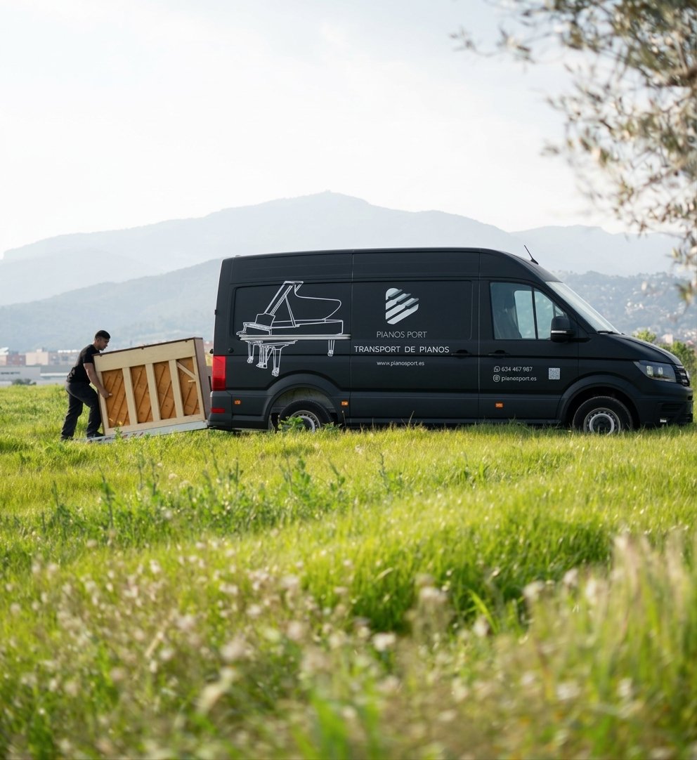 Furgoneta Pianos Port — transporte especializado de pianos en Barcelona y alrededores